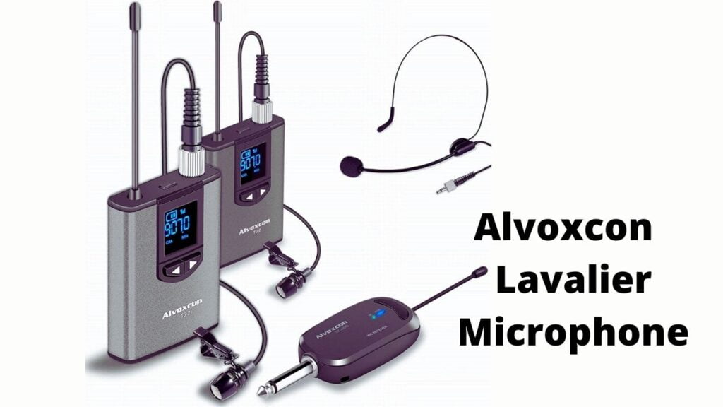 Alvoxcon-Lavalier-Microphone wireless mic for mobile
